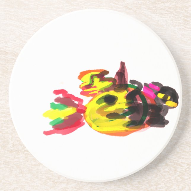 Black Cat Halloween stil joy Underlägg (Framsidan)