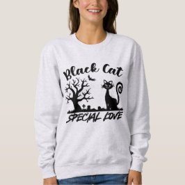Black Cat Halloween Sweatshirt T Shirt