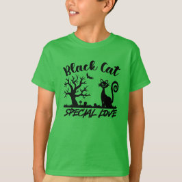 Black Cat Halloween T Shirt