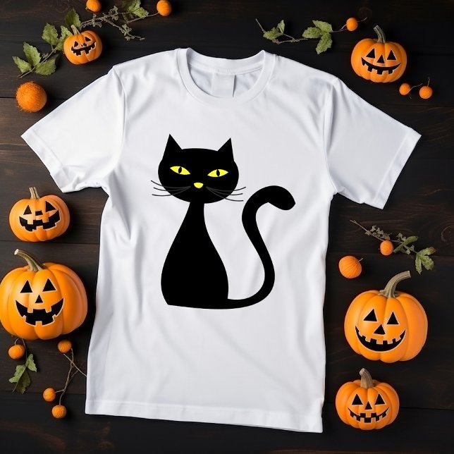 Black Cat Halloween T-shirts (Skapare uppladdad)