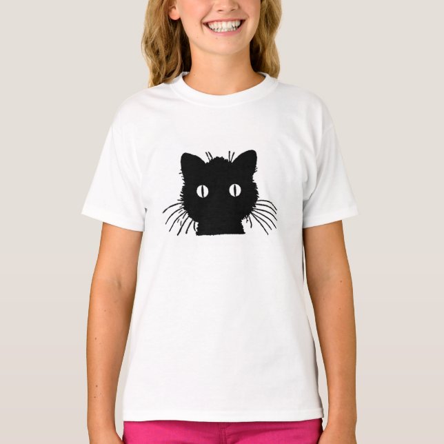 Black Cat Halloween Tee (Framsida)
