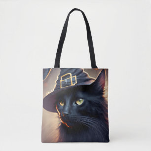 Black Cat Halloween Tygkasse