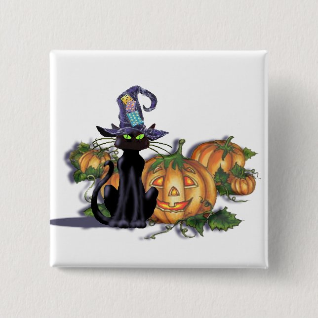 BLACK CAT, HAT & JACK by SHARON SHARPE Knapp (Framsida)