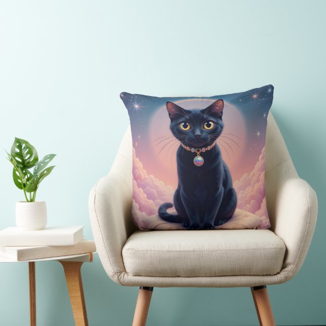 Black Cat Heaven Kudde (Stol)