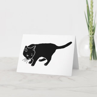 Black Cat Helgkort