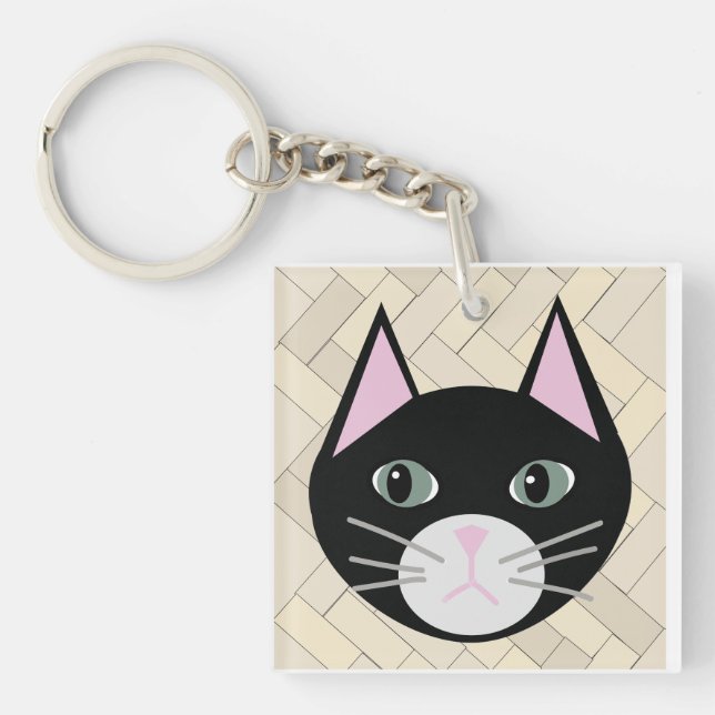Black Cat Herringbone Beige (Framsidan)