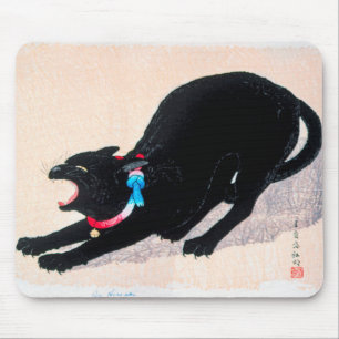 Black Cat Hissing Fine Art av Hiroaki Takahashi Musmatta