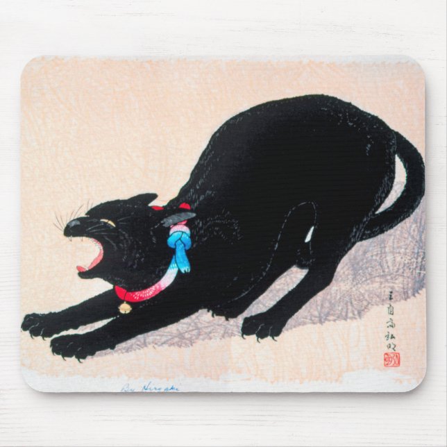 Black Cat Hissing Fine Art av Hiroaki Takahashi Musmatta (Framsidan)