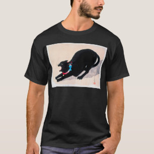 Black Cat Hissing Fine Art av Hiroaki Takahashi T Shirt