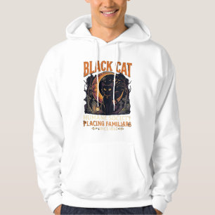 Black Cat Humane Society Halloween Halvmåne L Hoodie
