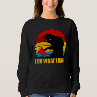 Black Cat I Do What I Want T Shirt