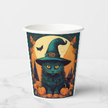 Black Cat i en Witches Hat