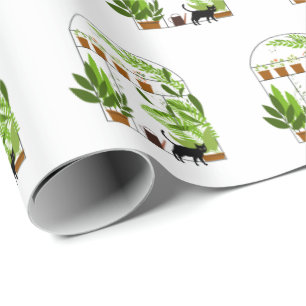 Black Cat i Greenhouse Presentpapper