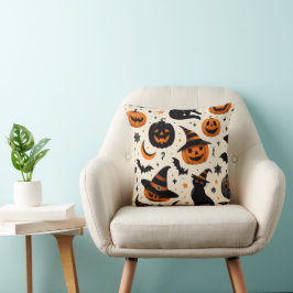 BLACK CAT I HALLOWEEN KUDDE