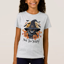 Black Cat i Witch Hat Halloween T Shirt