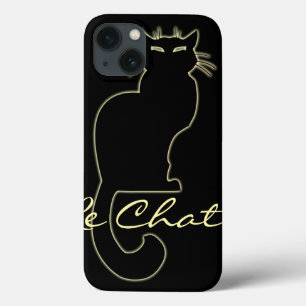 Black Cat iPad Case Cat Lover Le Chatta iPad Case
