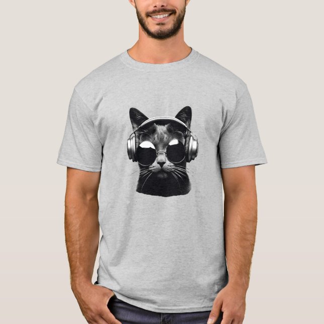 Black Cat jJammin' T-Shirt (Framsida)