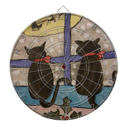 Black Cat jul Dartboard Darttavla