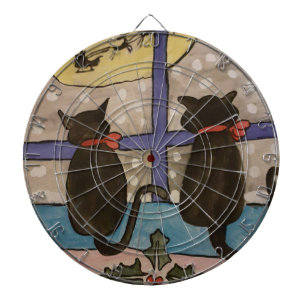 Black Cat jul Dartboard Darttavla