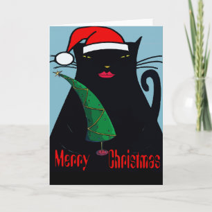 Black Cat-jul Helgkort