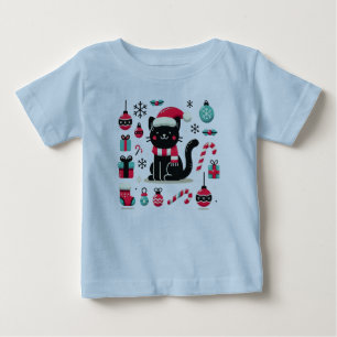 Black Cat jul T Shirt