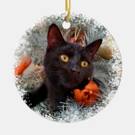 Black Cat, Julgran Julgransprydnad Keramik
