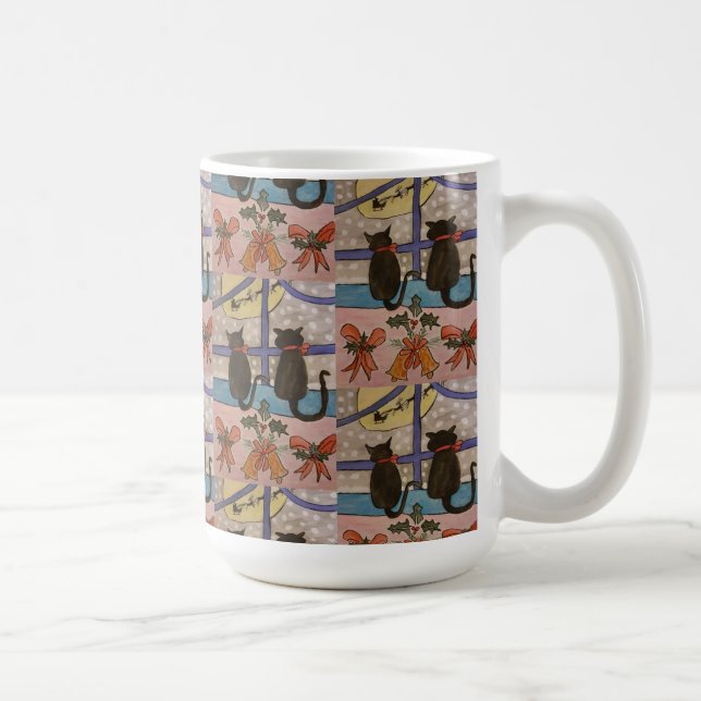 Black Cat-julkaffe Mugg (Höger)