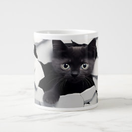 Black Cat Jumbo Mugg