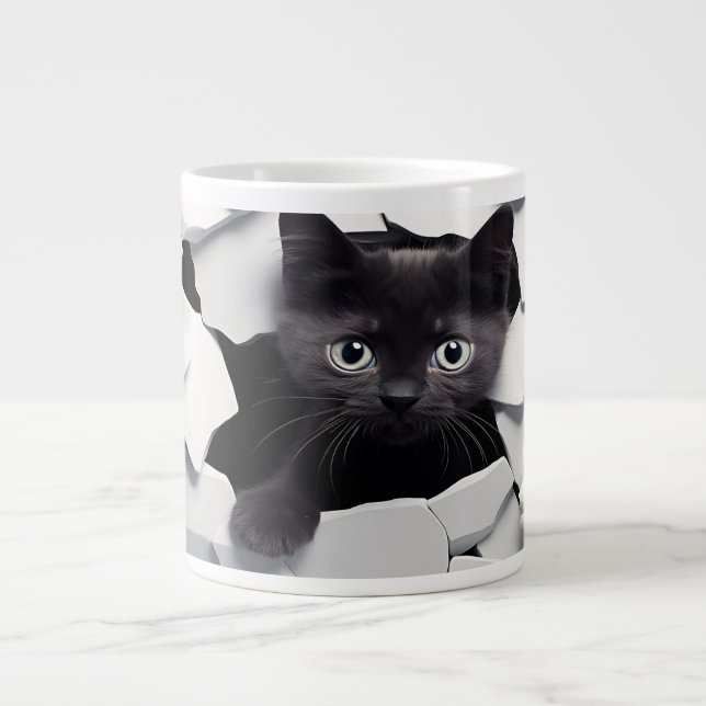 Black Cat Jumbo Mugg (Framsidan)