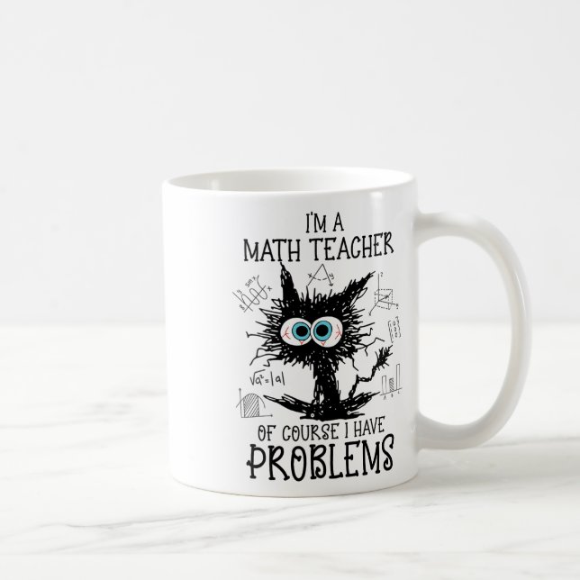 Black Cat Kattunge.. Jag är matlärare. Kaffemugg (Höger)