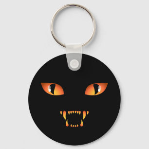 Black Cat Keychain Cat Halloween-nyckelkedjor Nyckelring