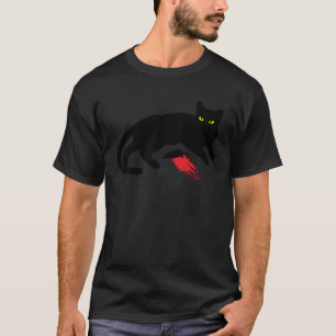 Black Cat Killer instinerar uttjänt mus Punk Goth T Shirt