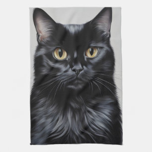 Black Cat Kökshandduk