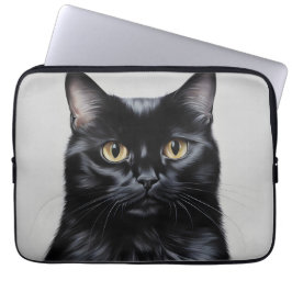 Black Cat Laptop Fodral