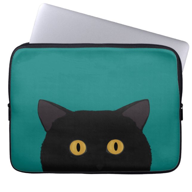 Black Cat Laptop sleeve (Framsidan)