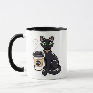 Black Cat Lover Coffee Break Kopp