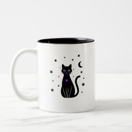 Black Cat Lover Peek Coffee Kopp