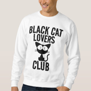 BLACK CAT LOVERS KLUBB T-Shirts Lång Ärmad Tröja