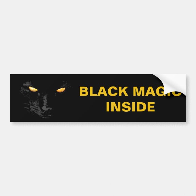 Black Cat Magic-anpassade för bedövning Bildekal (Framsidan)