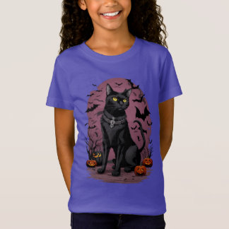 Black Cat Magic for Halloween T Shirt