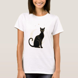 Black Cat Magic - Mystical Halloween Woman T-shirt