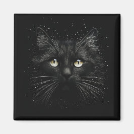 Black Cat Magnet