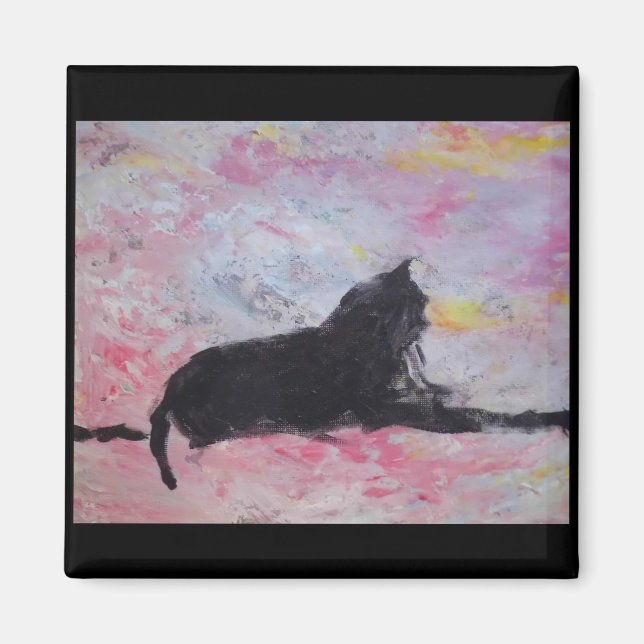 Black Cat Magnet (Framsidan)