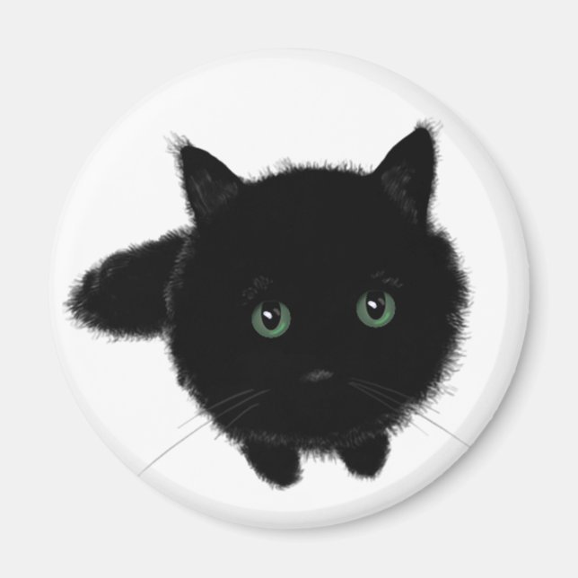 Black Cat Magnet (Framsidan)