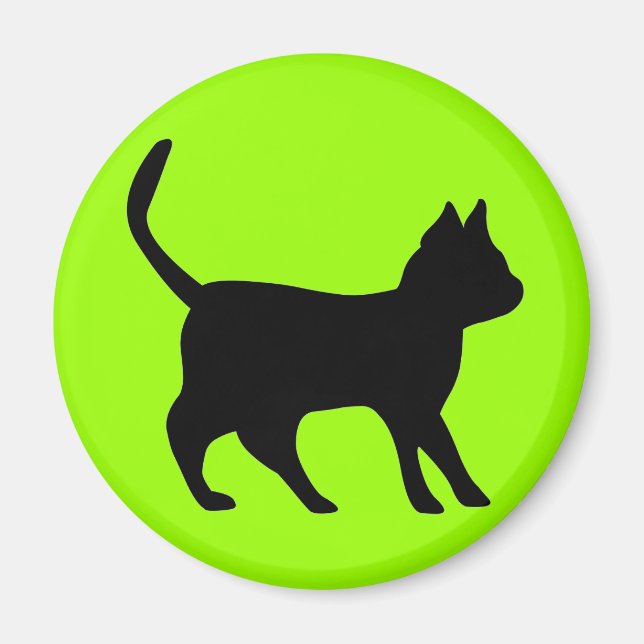 Black Cat Magnet (Framsidan)