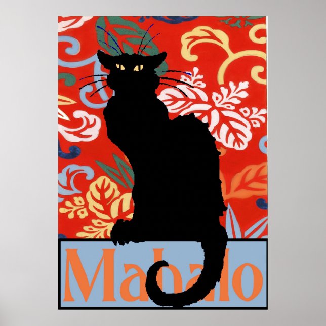 Black Cat, Mahalo, tack, Poster (Framsidan)