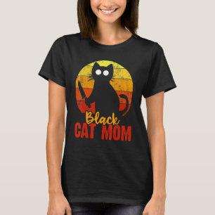 Black Cat Mamma Halloween Gore Meow med Bloody Kni T Shirt