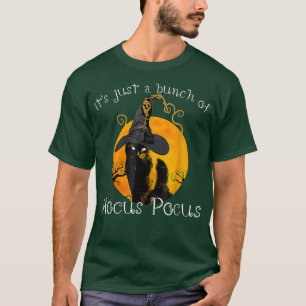 Black Cat Måne Funny Halloween Costume Bunch of Ho T Shirt