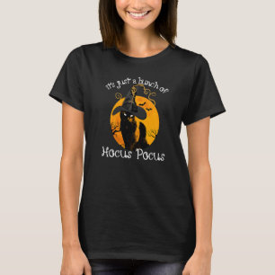 Black Cat Måne Halloween Costume Bunch of Hocus Po T Shirt