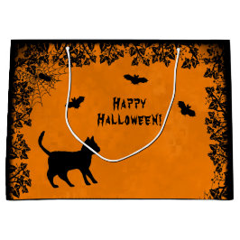 Black Cat med Fladdermus, Happy halloween!